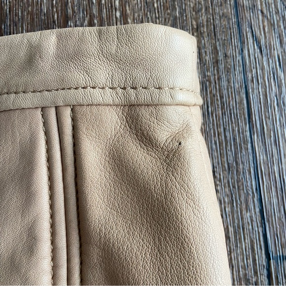 New with tags Red Valentino lamb skin leather tiered ruffle lace Nappa skirt 4 - Picture 14 of 15